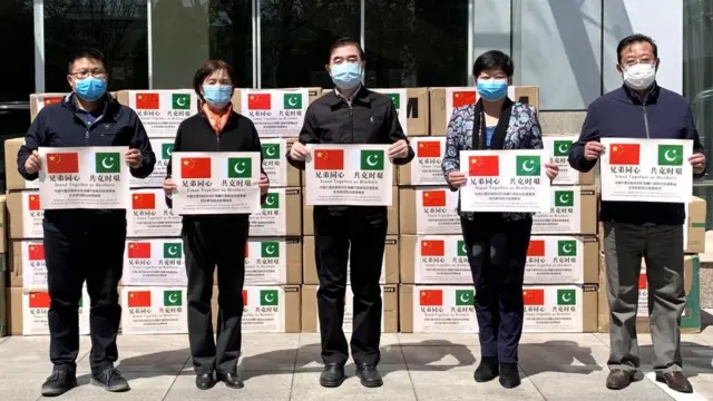 ચીનની કંપની દ્વારા પાકિસ્તાનના પંજાબમાં કોરોના સહાય સામગ્રીનું દાન