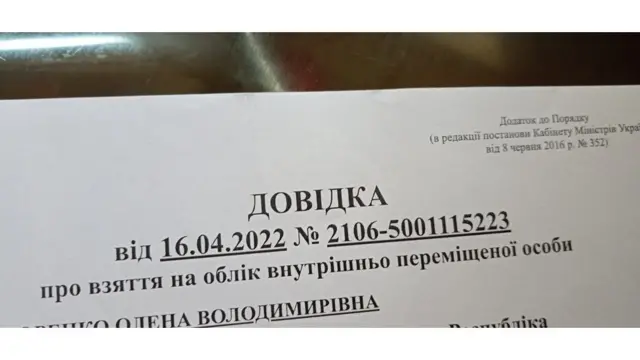 довідка впо