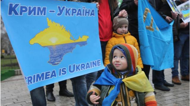Акція "Крим - це Україна"