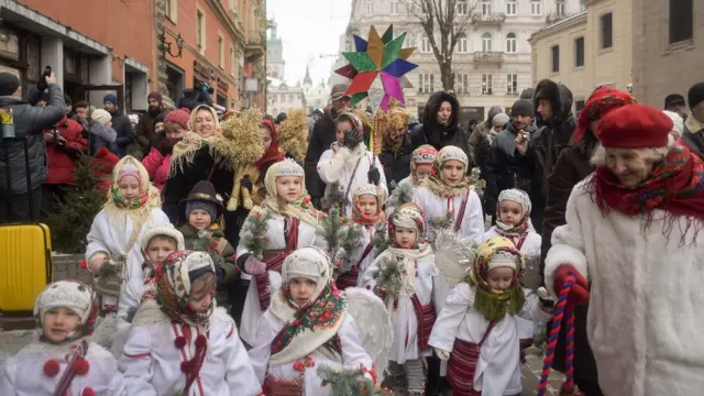 Святковий вертеп у Львові. 6 січня 2017
