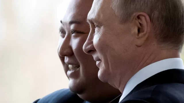 Vladimir Poutine et Kim Jong-un