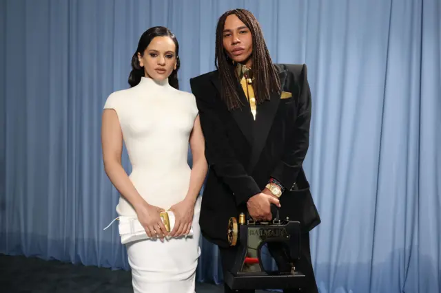 Rosalía y Olivier Rousteing