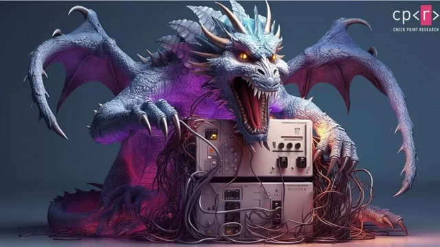Ilustración del grupo de hackers Camaro Dragon 