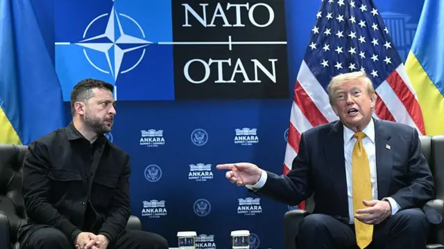 Владимир Зеленский и Дональд Трамп предыдущий раз встречались в июле во время саммита НАТО в Анкаре 