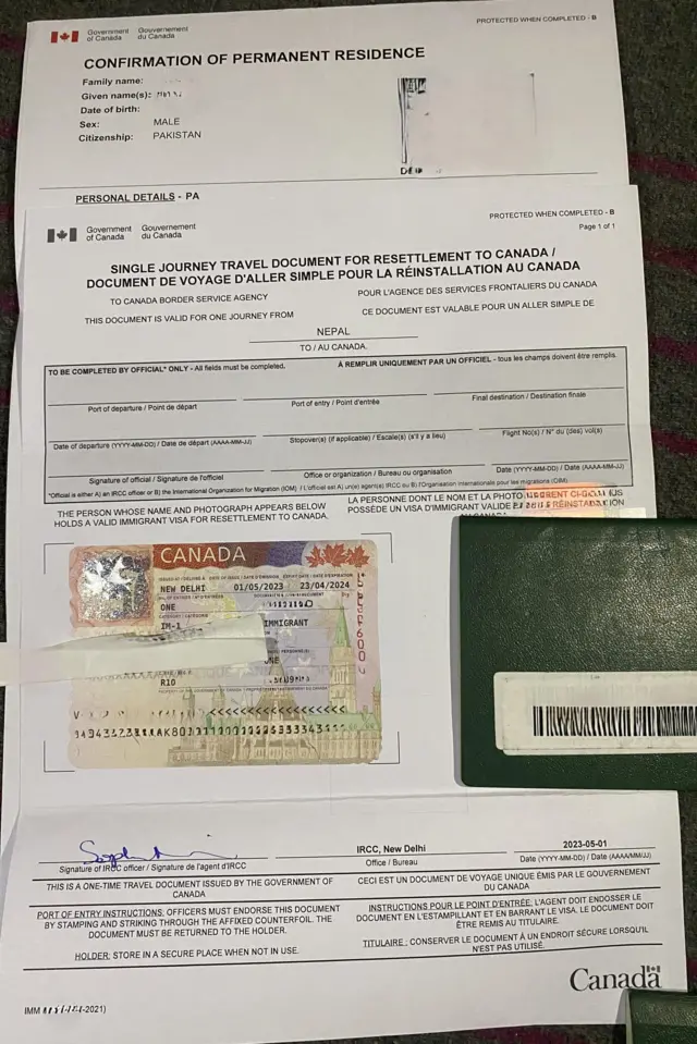 क्यानडाको भिसा