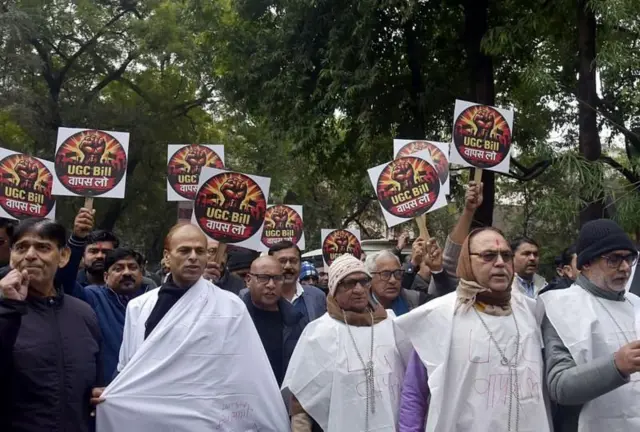 యూజీసీ కొత్త నిబంధనలు, ఘజియాబాద్లో నిరసన