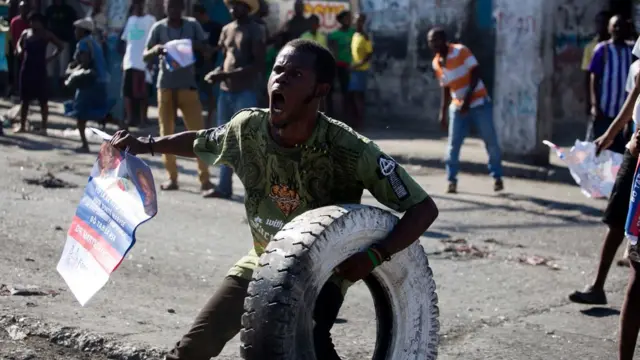 Protesta en Puerto Príncipe