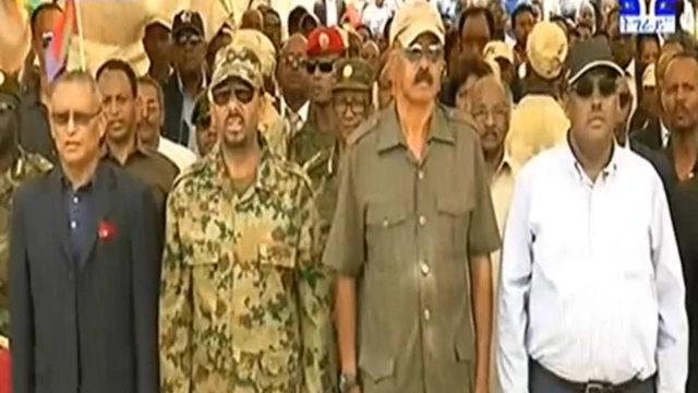 ዶ/ር ደብረጽዮን ገብረሚካኤለ፡ ቀ/ሚ ኣቢይ ኣሕመድ፡ ፕረዚደንት ኢሳይያስ ኣፈወርቂ ኣቶ ደመቀ መኮነን