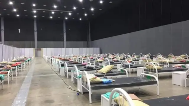 จ.เชียงใหม่ มีการจัดตั้งโรงพยาบาลสนาม เมื่อวันที่ 8 เม.ย. ศูนย์ประชุมและแสดงสินค้านานาชาติ 7 รอบพระชนมพรรษา