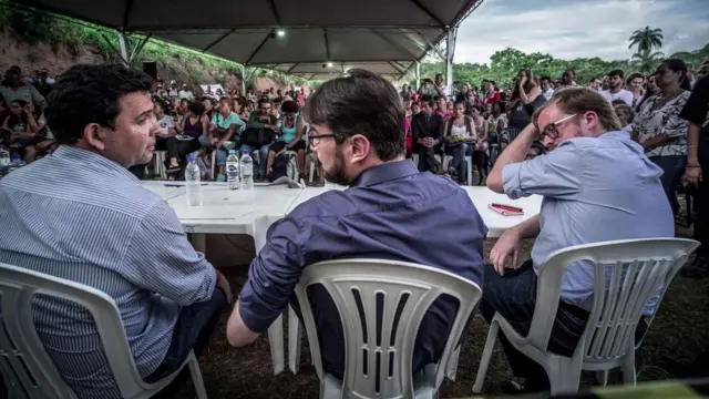 Representantes da Vale presentes na reunião