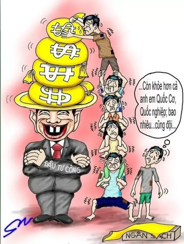 Đầu tư công. Các dự án đấu thầu và xây cất, mua sắm dùng ngân quỹ quốc gia được dư luận chú ý nhiều vì các vụ thất thoát, biển thủ, hoặc ăn tiền công trắng trợn.