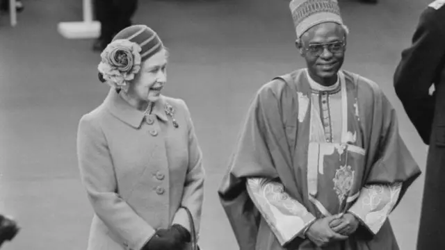 Alhaji Shehu Shagari and Queen Elizabeth II