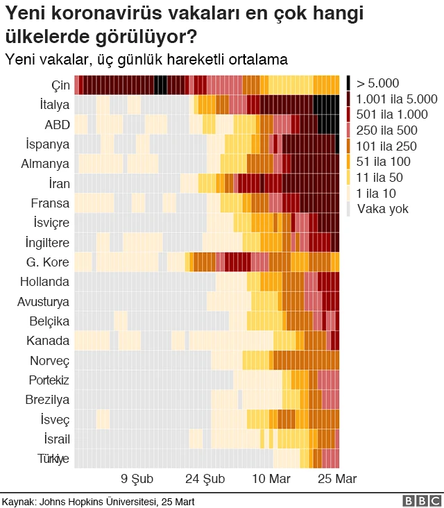KORONAVİRÜS VAKALARI