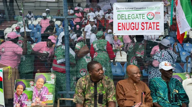PDP national convention going on for Lekan Salami Stadium, Ibadan Oyo State, Southwest Nigeria.