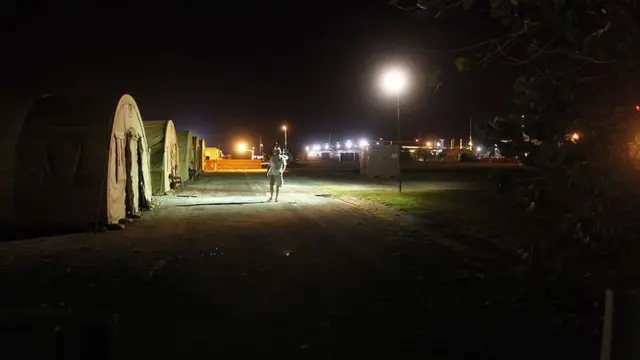 গোয়ান্তানামো বে-এর ক্যাম্প জাস্টিস যেখানে কিছু শুনানি অনুষ্ঠিত হয়েছে।