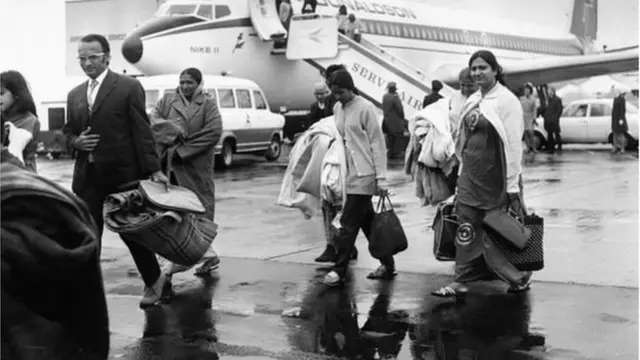 উগান্ডায় বসবাসকারী ভারতীয়দের ১৯৭২ সালে সে দেশ ছাড়তে বাধ্য করা হয়েছিলো