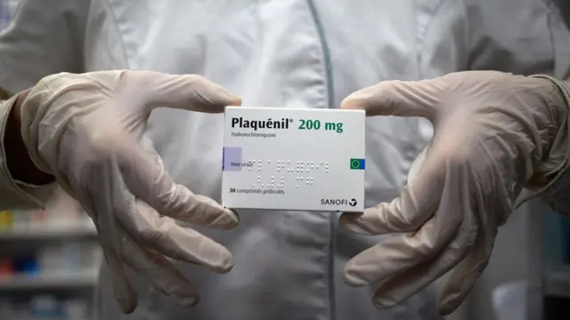 Una caja de hidroxicloroquina