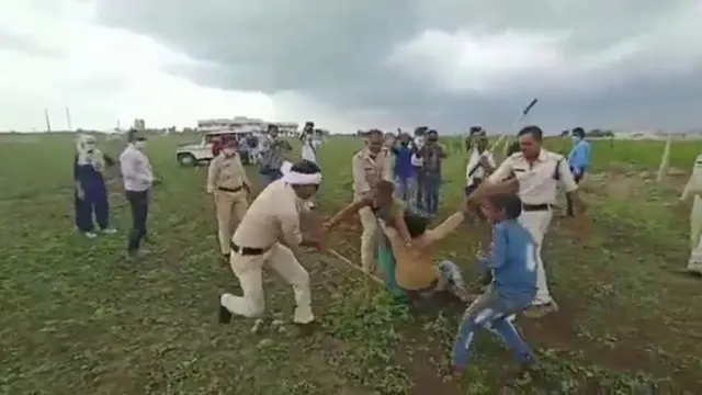 મધ્ય પ્રદેશમાં પોલીસની બર્બરતા
