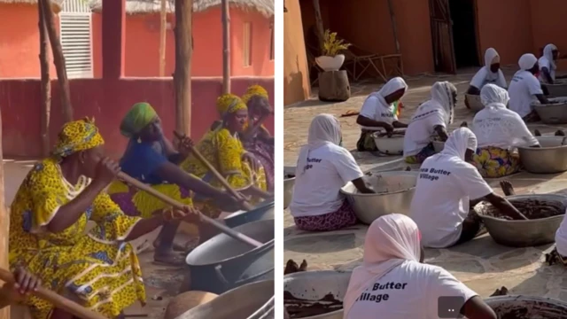 Women dey make sheabutter