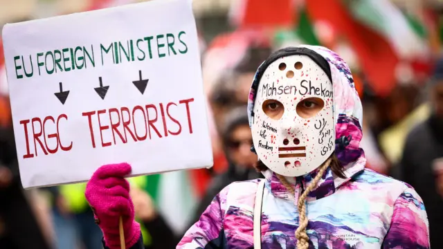 راهپیمایی ایرانیان در بروکسل