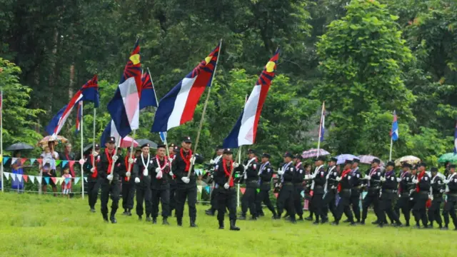 ၂၀၁၉ ခုနှစ်တုန်းက ပြုလုပ်တဲ့ KNU တပ်မဟာ ၅ ရဲသင်တန်းဆင်းပွဲ 