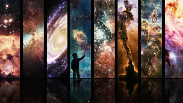 Niño en museo de ciencia