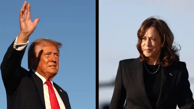 کامالا هریس و دونالد ترامپ 