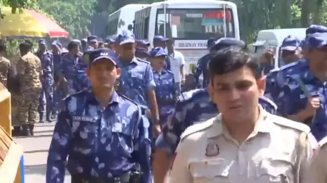 बीजेपी मुख्यालय के आसपास बढ़ाई गई सुरक्षा