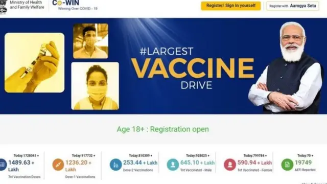 కోవిన్ యాప్ రిజిస్ట్రేషన్