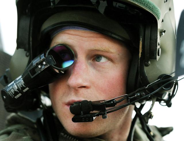 Principe Harry no Afghanistão em Dezembro de 2012