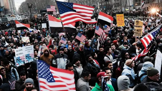 Акція протесту проти міграційної політики Дональда Трампа