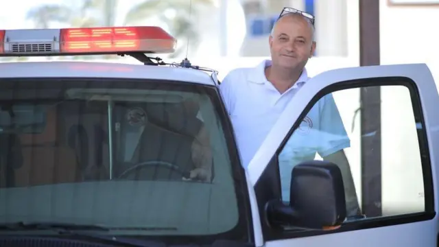 Mahmoud's father, Yosri Al-Masry, before he was killed