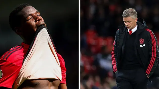 Paul Pogba ati Ole Gunnar Solskjaer