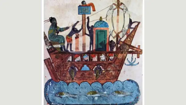 Una ilustración de "Las asambleas de al Hariri"