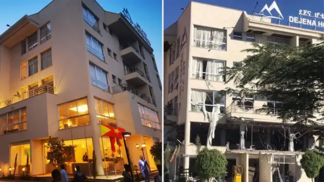 ብኮሎነል ተወልደ ኣብ ሽረ እንዳስላሰ ዝተሃነጸ ሆቴል ደጀና፡ ቅድመን ድሕረን ምዕናዉ