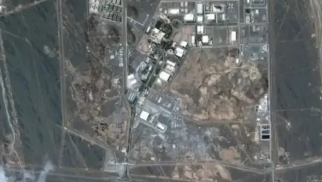 نطنز میں جوہری مرکز کی سیٹلائٹ سے لی گئی تصویر
