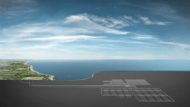 영국이 구상중인 해저 격리 시설이 포함된 핵폐기물 처리장 구상도