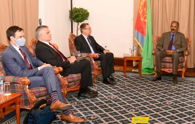 ዲፕሎማሰኛታት ኣሜሪካ ምስ ፕረዚደንት ኢሳይያስ ኣፈወርቂ