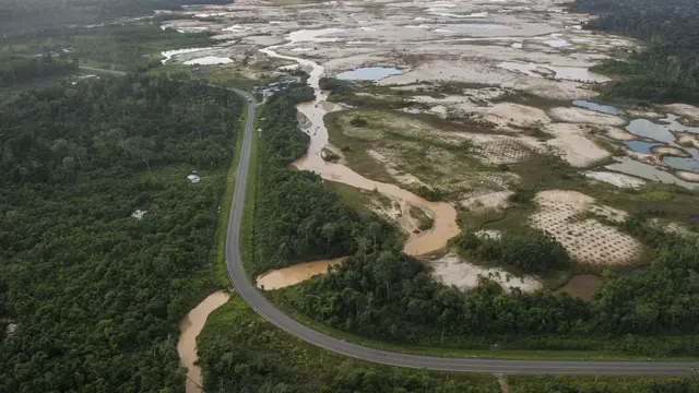 Zona minera en Perú.