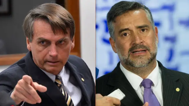 Montagem com os retratos dos deputados Jair Bolsonaro (PSC-RJ) e Paulo Pimenta (PT-RS)