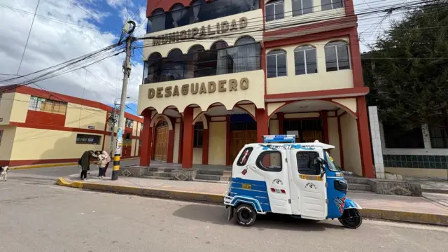 Un mototaxi en Desaguadero, Perú. 