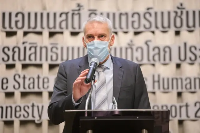 เอร์วิน วาน เดอ บอร์ก รักษาการผู้อำนวยการ สำนักงานเอเชียตะวันออก เอเชียตะวันออกเฉียงใต้และแปซิฟิก แอมเนสตี้ อินเตอร์เนชั่นแนล