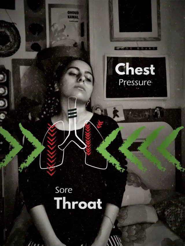 عهود د ستوني درد انځور کړی چې معمولاً په کورونا وېروس ډېری ناروغانو ته پیدا کېږي.