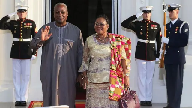 John Mahama and wife Lordina Mahama