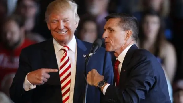 Donald Trump y Michael Flynn.