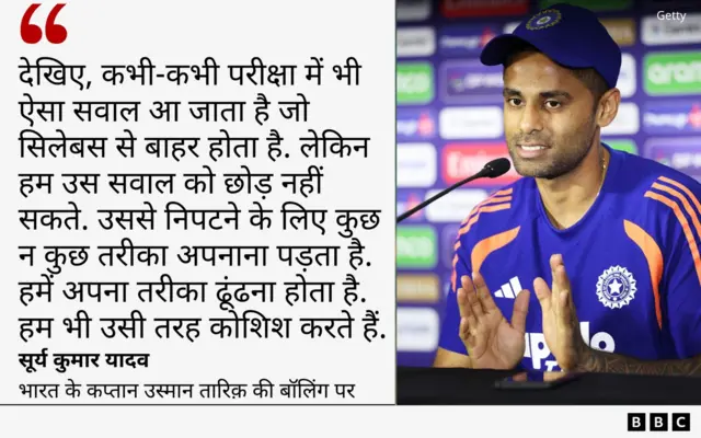 सूर्यकुमार यादव का बयान ग्राफ़िक्स में