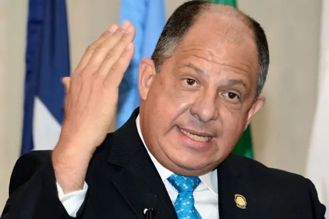 El presidente de Costa Rica, Luis Guillermo Solís.