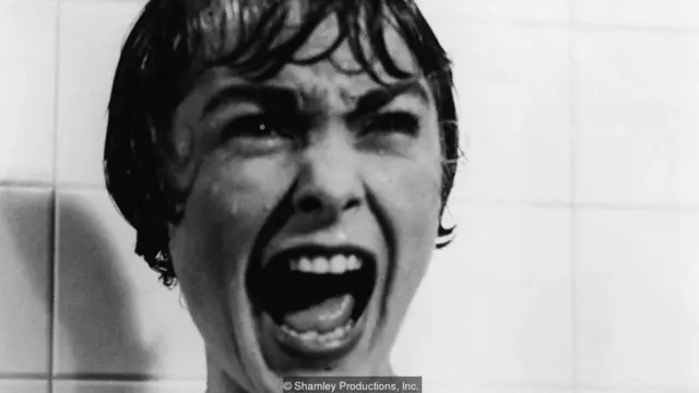 Escena de Psicosis. de Alfred Hitchcock.