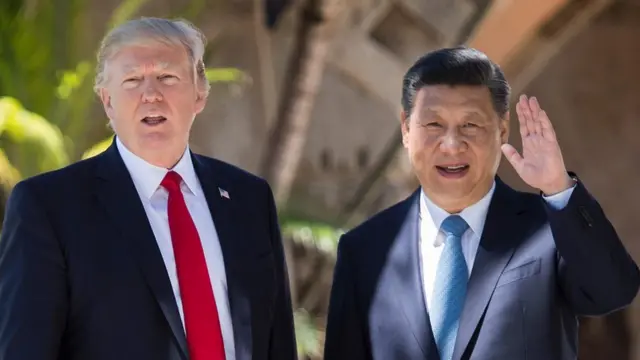 美国总统特朗普和中国国家主席习近平