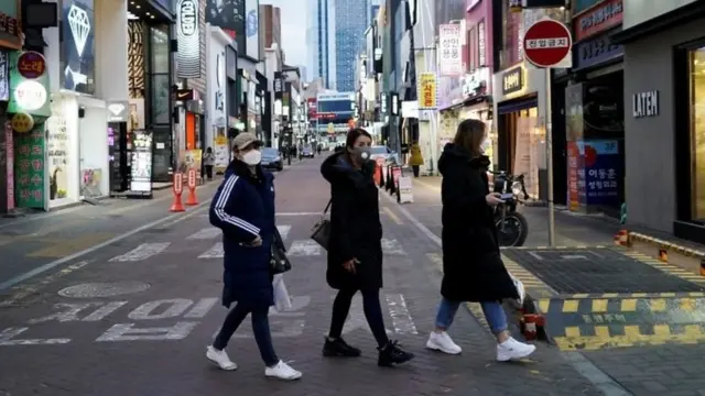 Women wearing masks